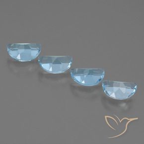 Topaz Gemstones in 7 x 5 mm (calibrated) Size for Sale, Topaz Stones in Sky Blue Color