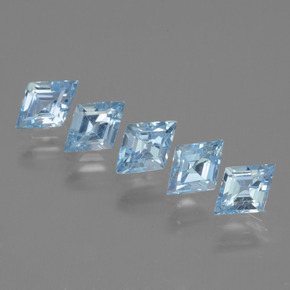 Azul maya Topacio Gema - 0.5ct Faceta de Rómbico (ID: 434639)
