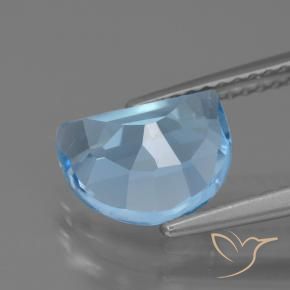 Topaz Gemstone in 9 x 7 mm (calibrated) Size for Sale, Topaz Stone in Swiss Blue Color