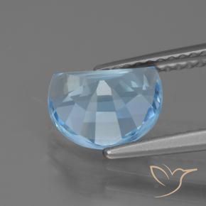 Topaz Gemstone in 9 x 7 mm (calibrated) Size for Sale, Topaz Stone in Sky Blue Color