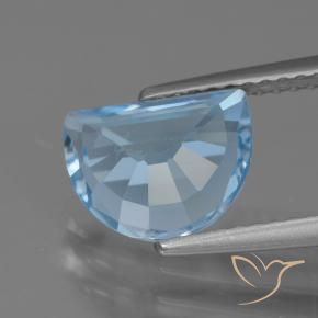 Topaz Gemstone in 9 x 7 mm (calibrated) Size for Sale, Topaz Stone in Swiss Blue Color