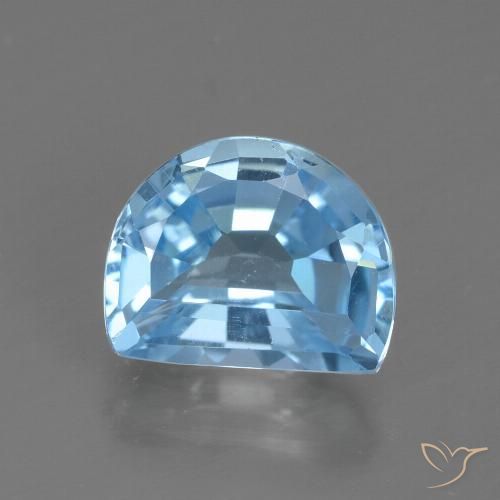 Medium Blue Топаз Камень - 2.6ct Огранка Полумесяц (ID: 434788)