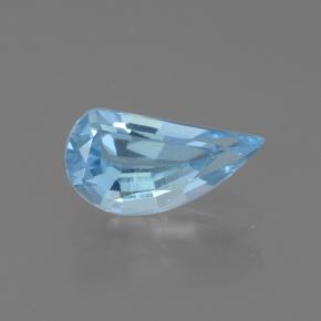 Baby blau Topas Edelstein - 1.5ct Halbes Herz Facettenschliff (ID: 436002)