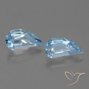 2.70 ctw Blue Topaz Stones, Natural Topaz in Fancy Facet Shape for Sale