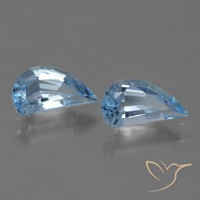 2.73 ctw Blue Topaz Stones, Natural Topaz in Fancy Facet Shape for Sale