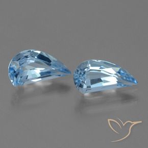 2.84 ctw Blue Topaz Stones, Natural Topaz in Fancy Facet Shape for Sale