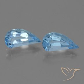 2.68 ctw Blue Topaz Stones, Natural Topaz in Fancy Facet Shape for Sale