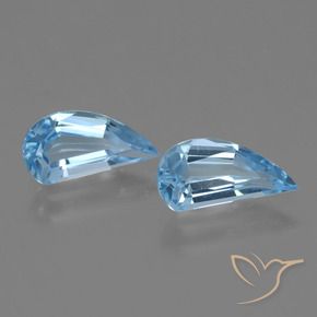 2.60 ctw Blue Topaz Stones, Natural Topaz in Fancy Facet Shape for Sale