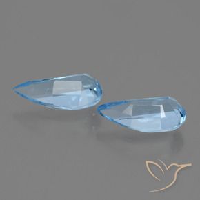 Topaz Gemstones in 10 x 4.9 mm Size for Sale, Topaz Stones in Sky Blue Color