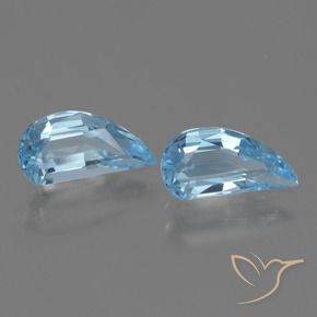 2.77 ctw Blue Topaz Stones, Natural Topaz in Fancy Facet Shape for Sale