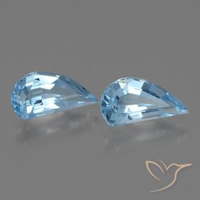 2.66 ctw Blue Topaz Stones, Natural Topaz in Fancy Facet Shape for Sale
