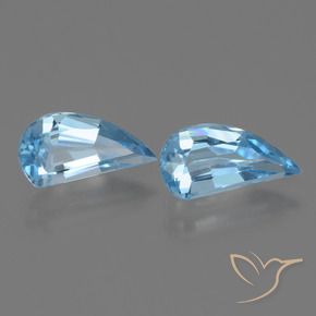 2.84 ctw Blue Topaz Stones, Natural Topaz in Fancy Facet Shape for Sale