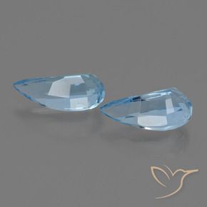 Topaz Gemstones in 9.9 x 5 mm Size for Sale, Topaz Stones in Sky Blue Color