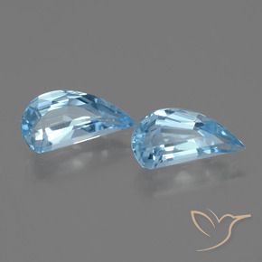2.53 ctw Blue Topaz Stones, Natural Topaz in Fancy Facet Shape for Sale