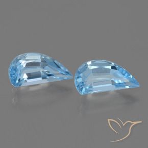 2.92 ctw Blue Topaz Stones, Natural Topaz in Fancy Facet Shape for Sale