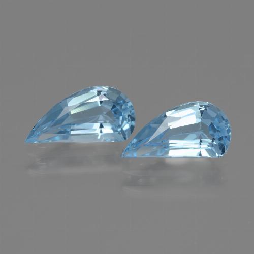 Deep Maya Blue Topaz Gem - 1.3ct Fancy Facet (ID: 436390)