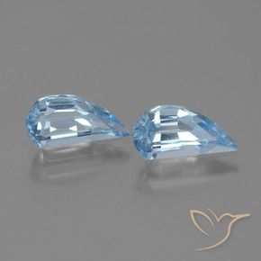 2.80 ctw Blue Topaz Stones, Natural Topaz in Fancy Facet Shape for Sale