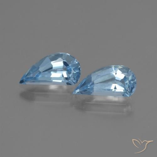 2.73 ct Swiss Blue Topaz, 10 x 4.9 mm Odd Shaped From Brazil, Photo A