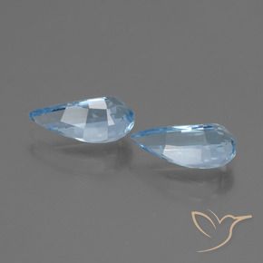 Topaz Gemstones in 10 x 4.9 mm Size for Sale, Topaz Stones in Swiss Blue Color