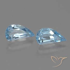 2.89 ctw Blue Topaz Stones, Natural Topaz in Fancy Facet Shape for Sale