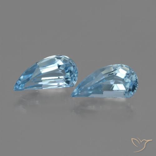 2.65 ct Sky Blue Topaz, 9.9 x 4.9 mm Odd Shaped From Brazil, Photo A