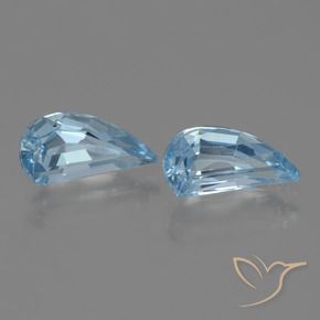 2.65 ctw Blue Topaz Stones, Natural Topaz in Fancy Facet Shape for Sale