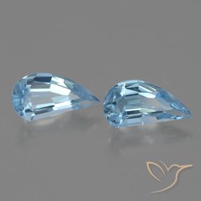 2.65 ctw Blue Topaz Stones, Natural Topaz in Fancy Facet Shape for Sale