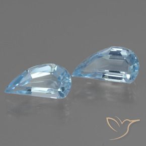 2.81 ctw Blue Topaz Stones, Natural Topaz in Fancy Facet Shape for Sale