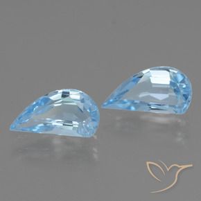 2.67 ctw Blue Topaz Stones, Natural Topaz in Fancy Facet Shape for Sale