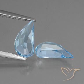 Topaz Gemstones in 9.8 x 5 mm Size for Sale, Topaz Stones in Sky Blue Color
