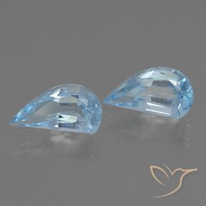 2.57 ctw Blue Topaz Stones, Natural Topaz in Fancy Facet Shape for Sale