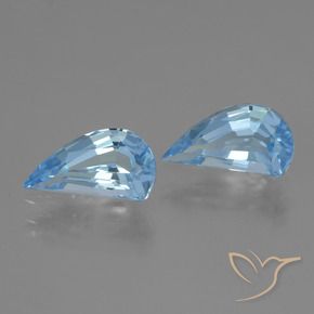 2.71 ctw Blue Topaz Stones, Natural Topaz in Fancy Facet Shape for Sale