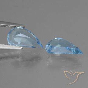Topaz Gemstones in 9.8 x 5.1 mm Size for Sale, Topaz Stones in Sky Blue Color
