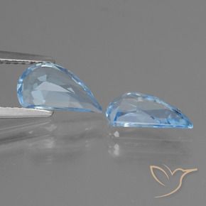 Topaz Gemstones in 10 x 5.2 mm Size for Sale, Topaz Stones in Sky Blue Color