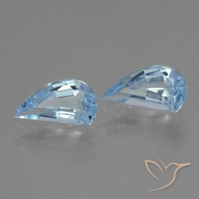 2.82 ctw Blue Topaz Stones, Natural Topaz in Fancy Facet Shape for Sale