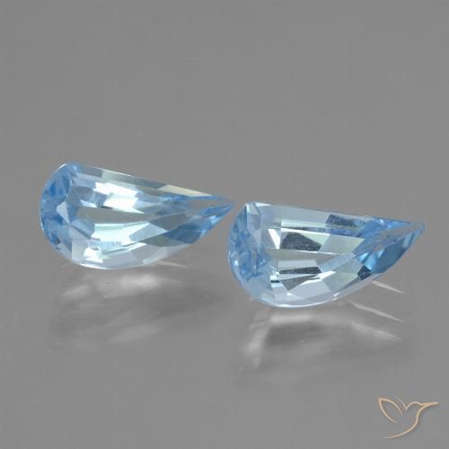2.58ctw Natural Sky Blue Topaz, Fancy, VVS