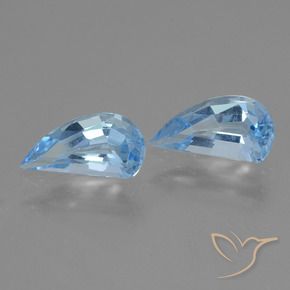 2.58 ctw Blue Topaz Stones, Natural Topaz in Fancy Facet Shape for Sale