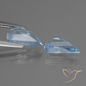 Topaz Gemstones in 9.8 x 5 mm Size for Sale, Topaz Stones in Sky Blue Color