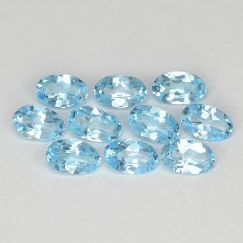 Baby Blue Topaz Gem - 0.3ct Oval Facet (ID: 436872)