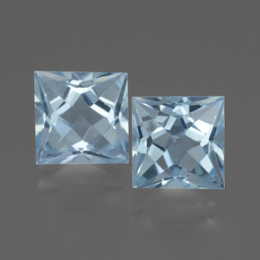 3.2ct Princess-Cut Sky Blue Topaz Gem for sale 3.2ct Princess-Cut Sky Blue Topaz Gem (ID: 436920)