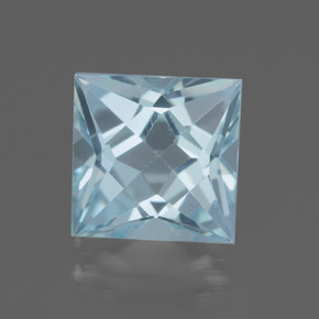 3.2ct Princess-Cut Sky Blue Topaz Gem for sale 3.2ct Princess-Cut Sky Blue Topaz Gem (ID: 436927)