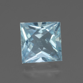 Sky Blue Topaz Gem - 2.6ct Princess-Cut (ID: 436928)