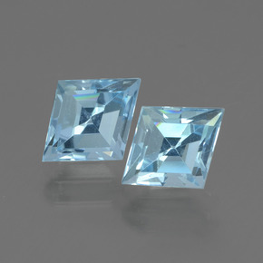 1.3ct Rhomb Facet Swiss Blue Topaz Gem for sale 1.3ct Rhomb Facet Swiss Blue Topaz Gem (ID: 436984)