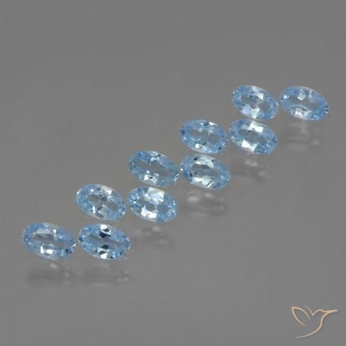 2.95ctw Natural Swiss Blue Topaz, Oval, VS