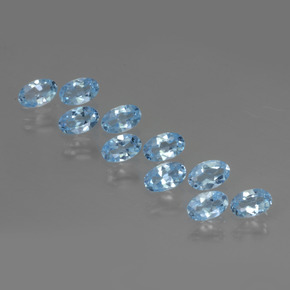 Swiss Blue Topaz Gem - 0.3ct Oval Facet (ID: 437025)