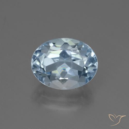 2.48ct Natural Sky Blue Topaz, Oval, VVS-VS