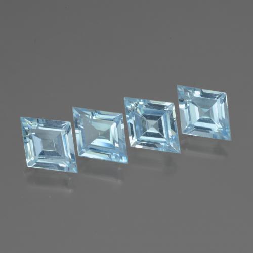 Azul Cielo Topacio Gema - 1.1ct Faceta de Rómbico (ID: 437102)