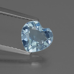 1.2ct Heart Facet Sky Blue Topaz Gem for sale 1.2ct Heart Facet Sky Blue Topaz Gem (ID: 437139)