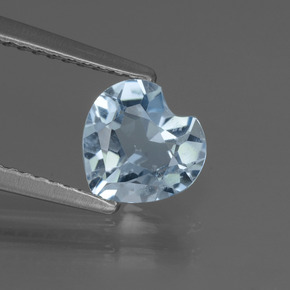 1.1ct Heart Facet Sky Blue Topaz for sale thumb image of 1.1ct Heart Facet Sky Blue Topaz (ID: 437140)
