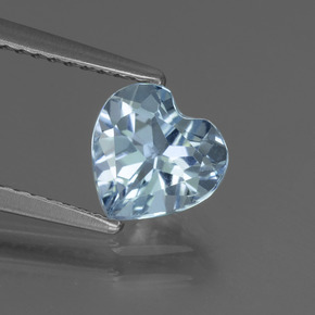 1.3ct Heart Facet Sky Blue Topaz for sale thumb image of 1.3ct Heart Facet Sky Blue Topaz (ID: 437142)